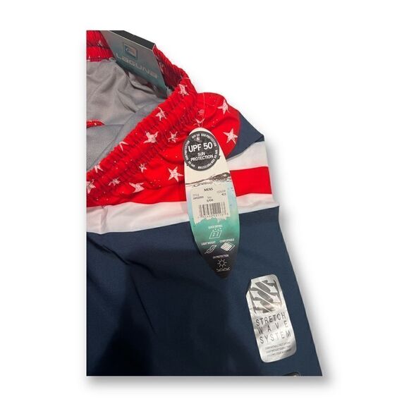 Laguna Mens Patriotic Swim Trunks Size Small NWT - Picture 2 of 4